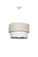 Opviq Kronleuchter 65 cm Creme/Weiß Metall Bild 2