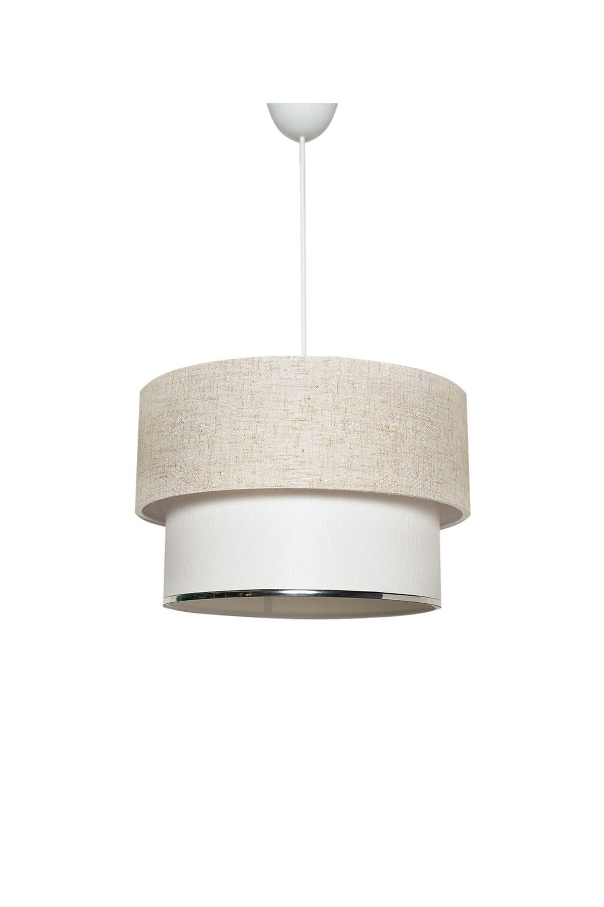 Opviq Kronleuchter 65 cm Creme/Weiß Metall - Bild 2