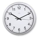 Hama Wanduhr Mallorca Silber Weiß Analog Quarzuhr Bild 2