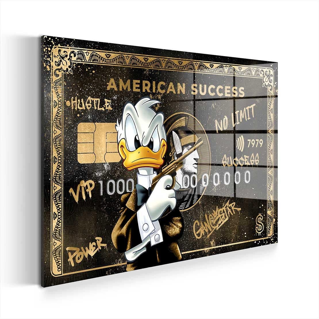 Artedinoi Acrylglasbild Pop Art Duck Gangster Wandbild Bunt - Bild 2
