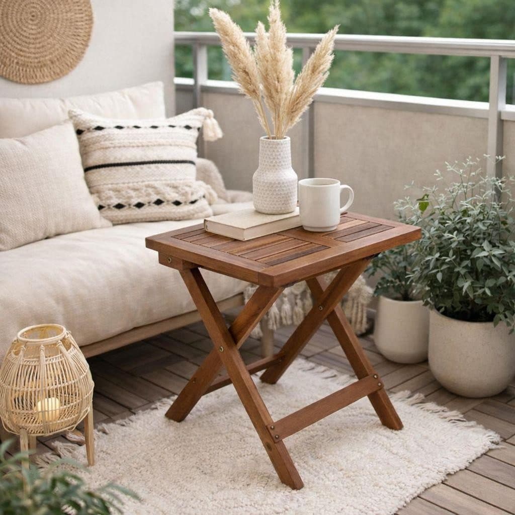 ESTEXO Gartentisch Beistelltisch Akazie Klappbar - Bild 2