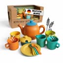 alldoro Spielgeschirr 15-teilig Kinderküchen Teeservice Bunt Bild 2