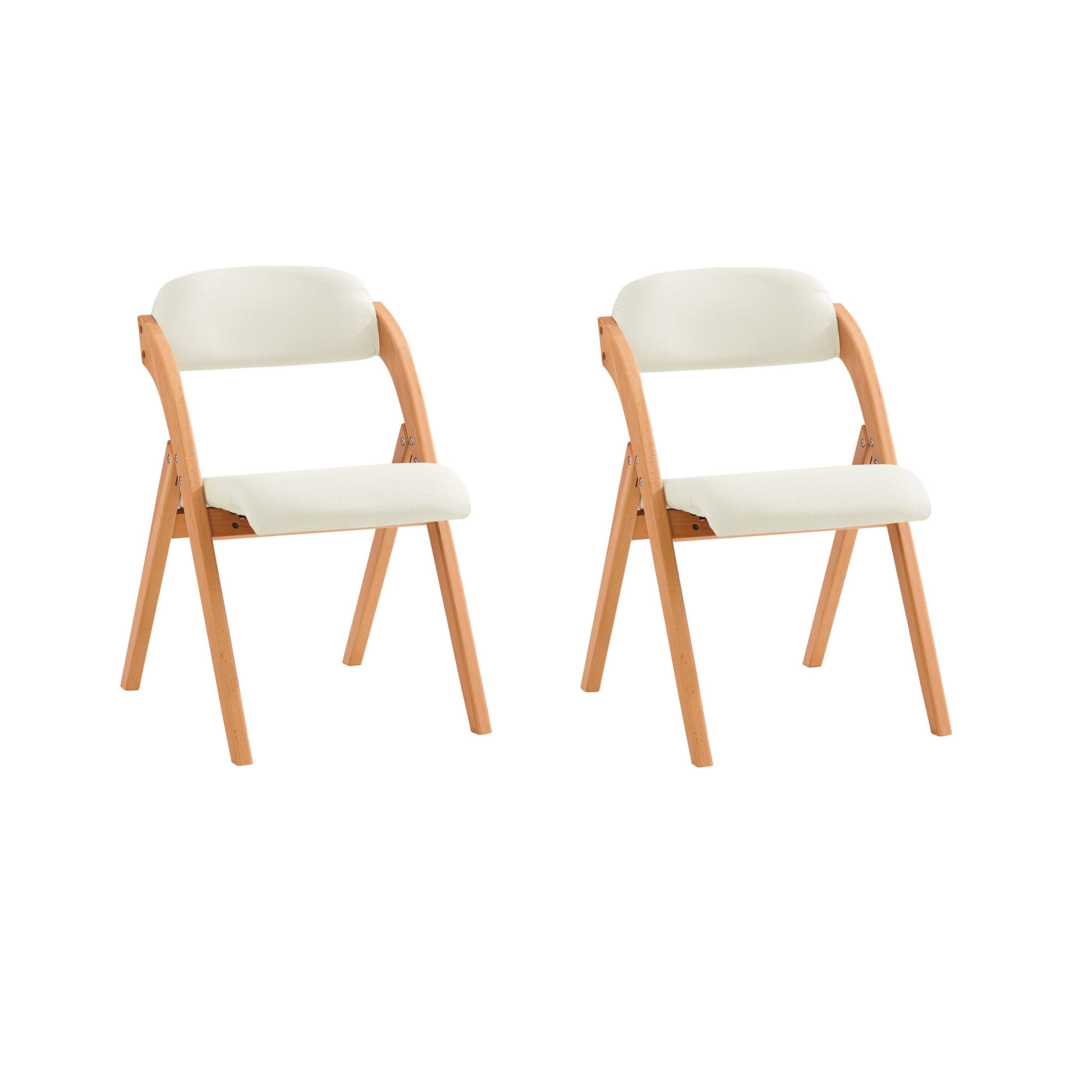 SoBuy Klappstuhl DE-FST92 Esszimmerstuhl Ergonomisch Faltbar Küche Balkon Büro Holzstuhl - Bild 2