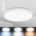 B.K.Licht LED Deckenleuchte CCT Weiß IP44 Dimmbar Fernbedienung Bild 2