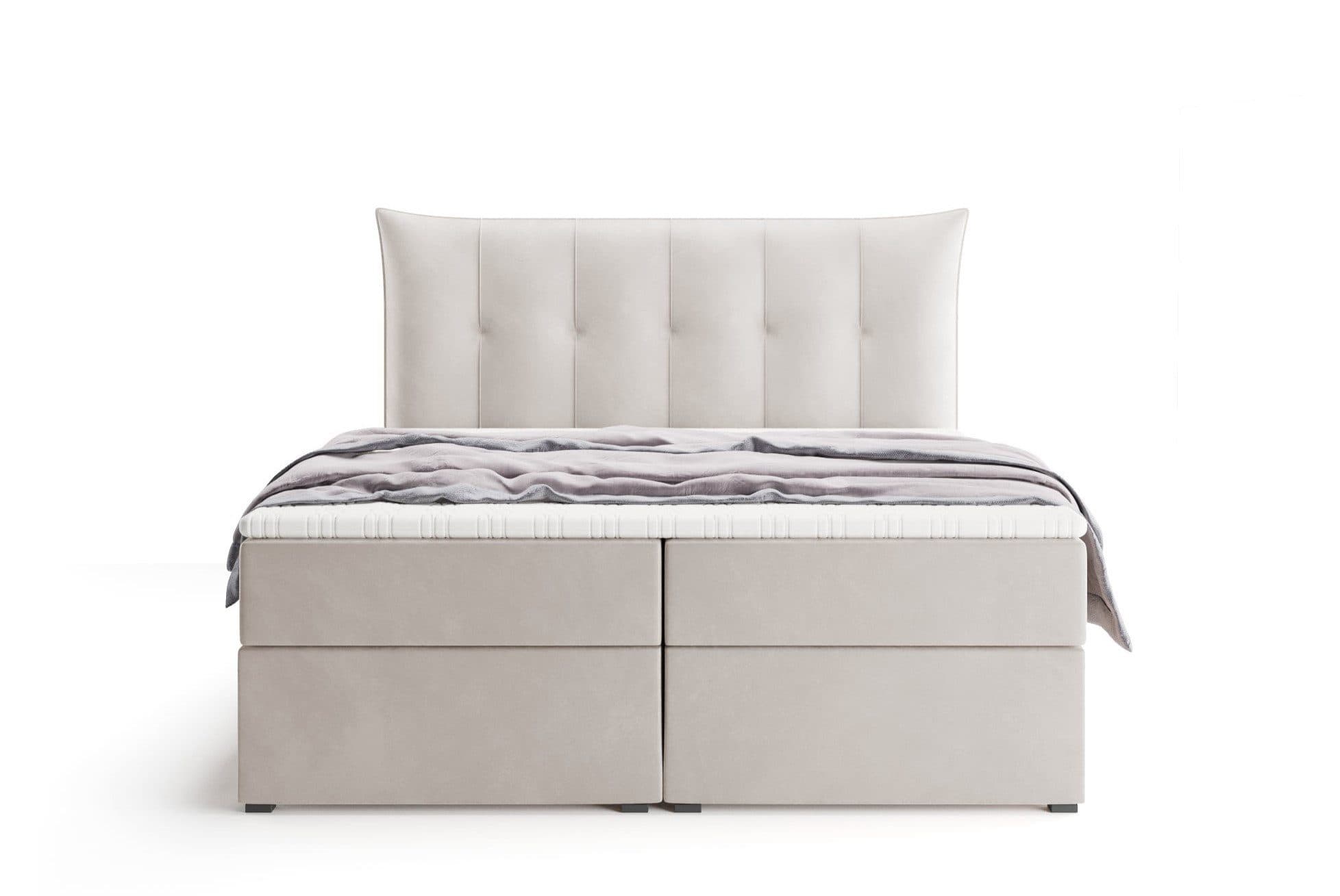 Labett Boxspringbett mit Bettkasten & Topper Beige - Bild 2