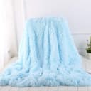 TUWENA Kuscheldecke Blau Ultraweiche Fleecedecke Bild 2