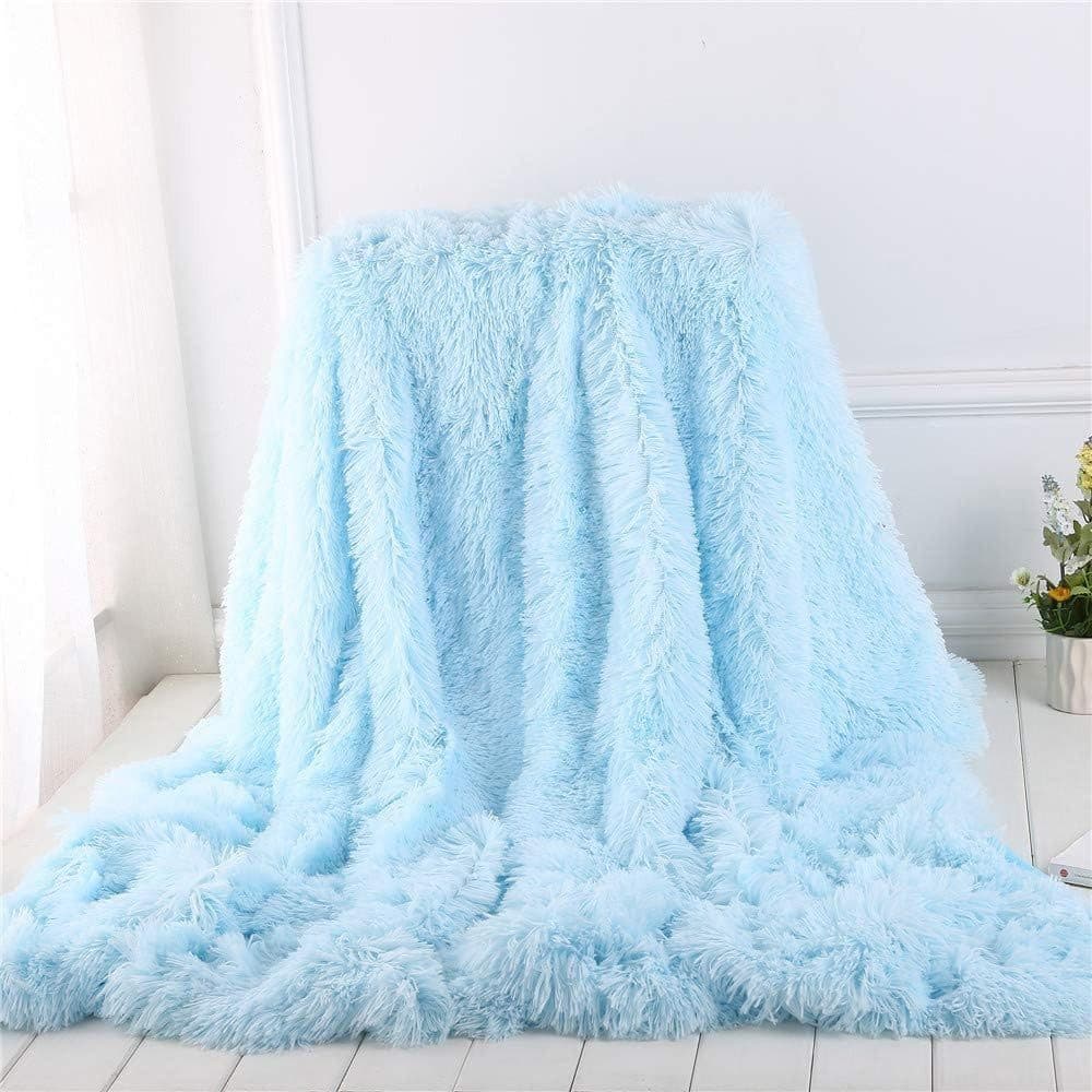 TUWENA Kuscheldecke Blau Ultraweiche Fleecedecke - Bild 2