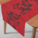 DecoHomeTextil Tischläufer Miami Rot Weichschaum Bild 2