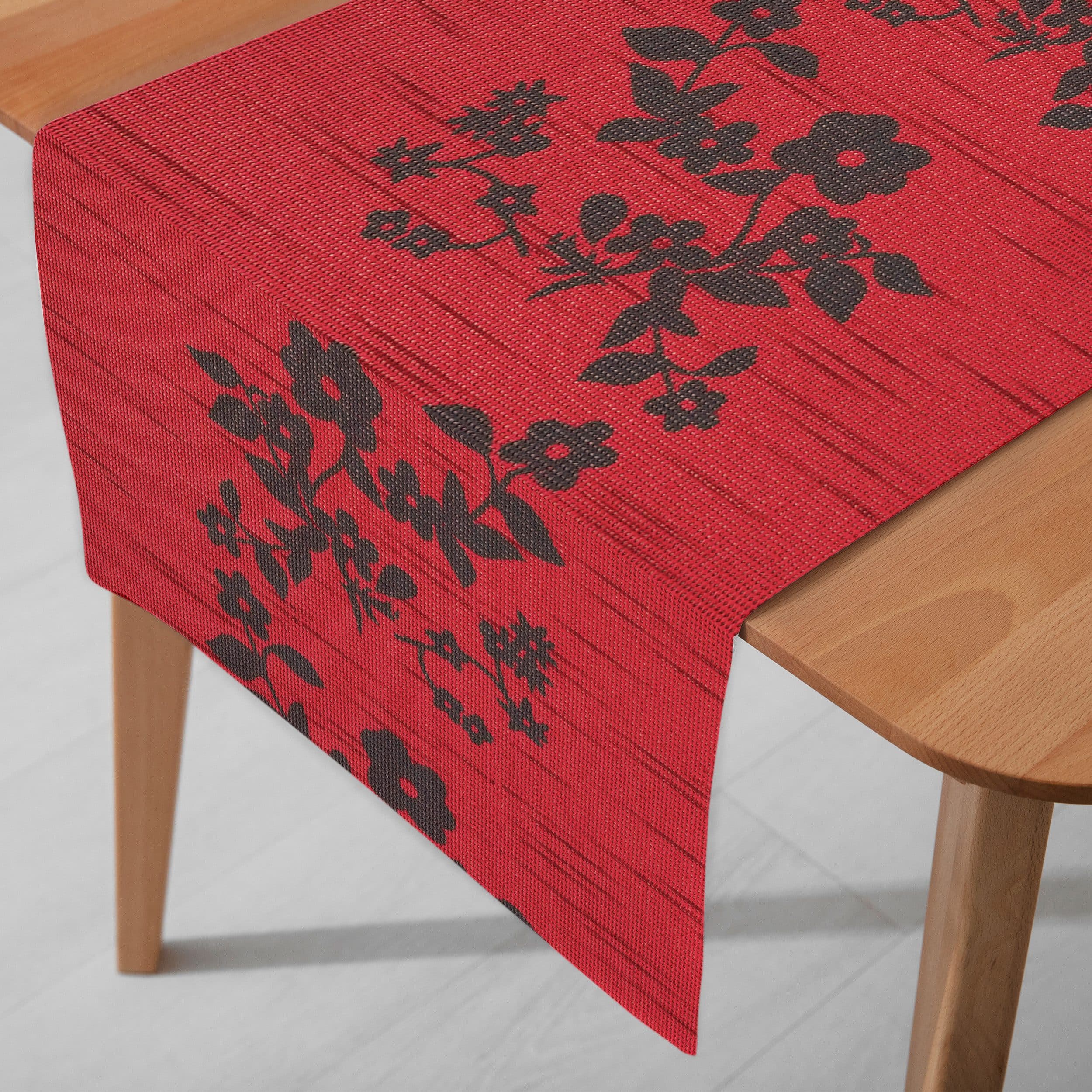 DecoHomeTextil Tischläufer Miami Rot Weichschaum - Bild 2