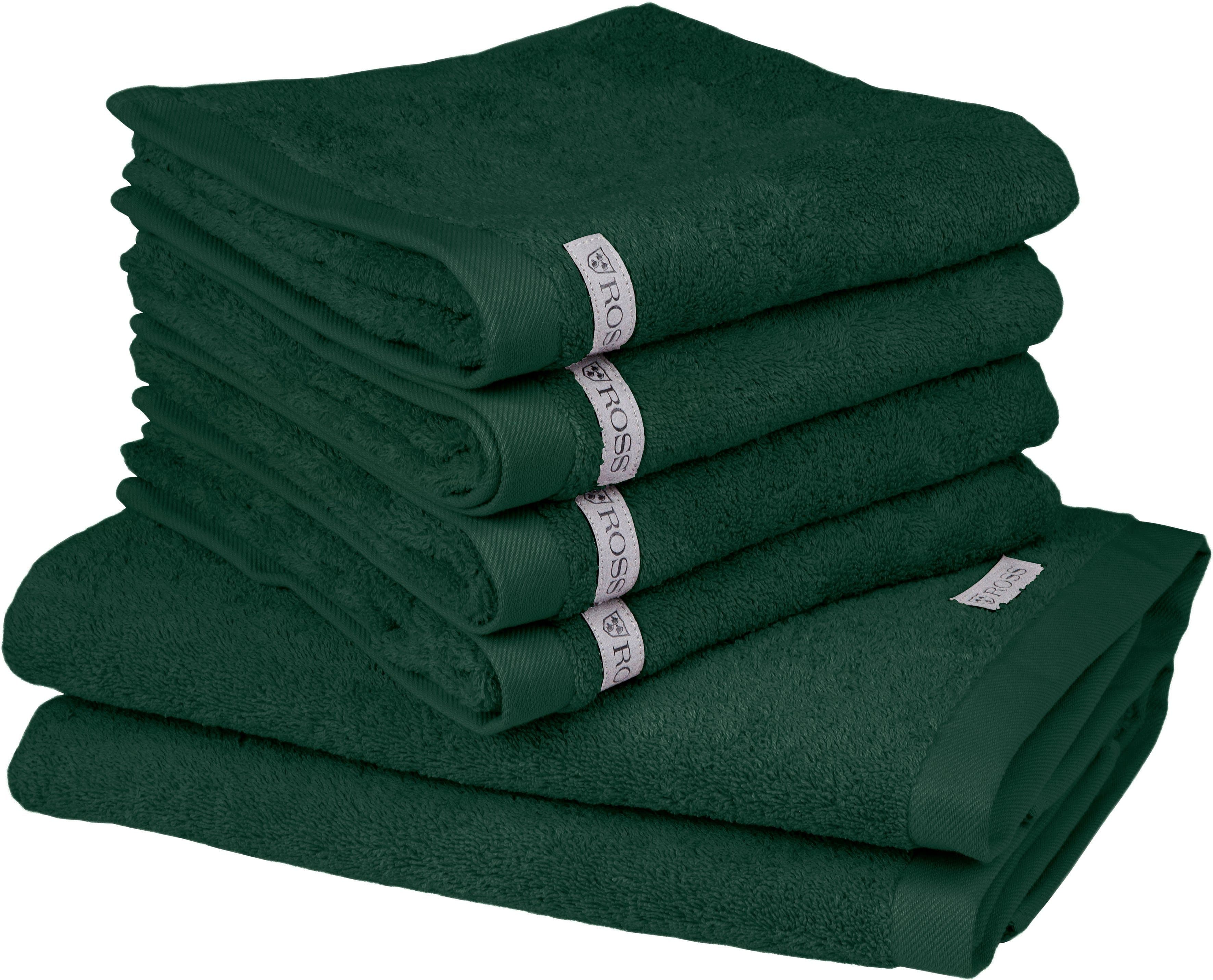 ROSS Handtuch Set Sinfonie 6-tlg. Dunkelgrün Frottier 100% Baumwolle - Bild 2