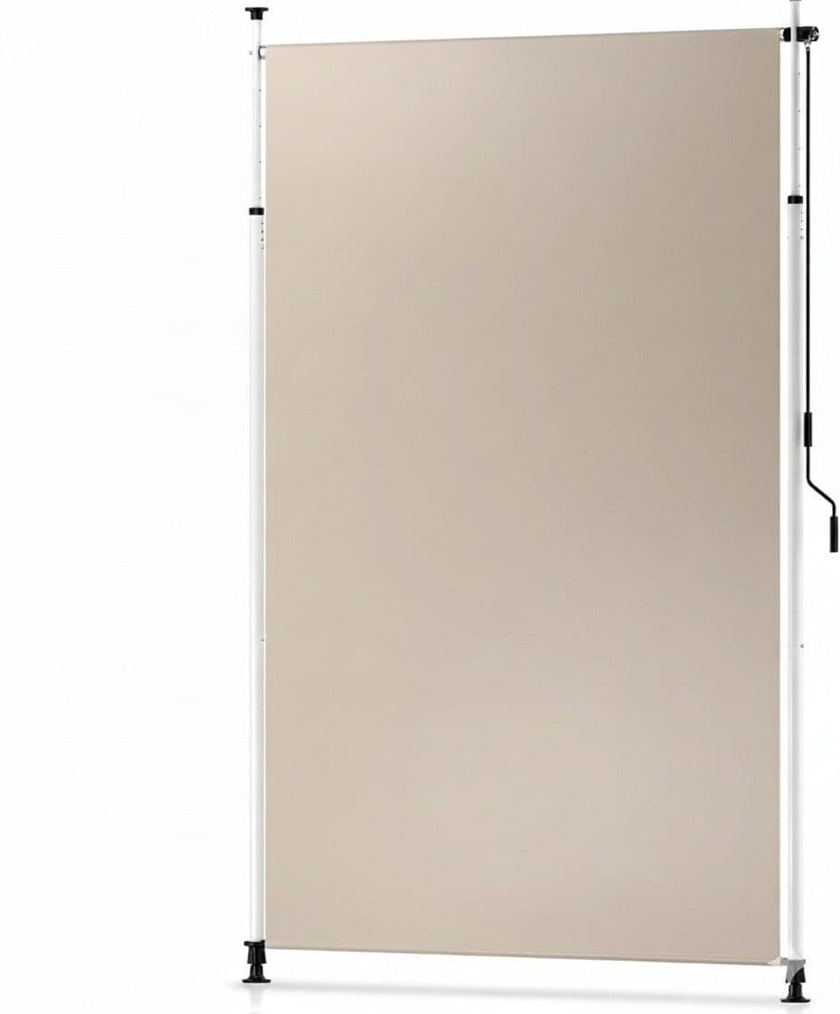 Sol Royal Klemmmarkise Beige Senkrechtmarkise mit Handkurbel - Bild 2