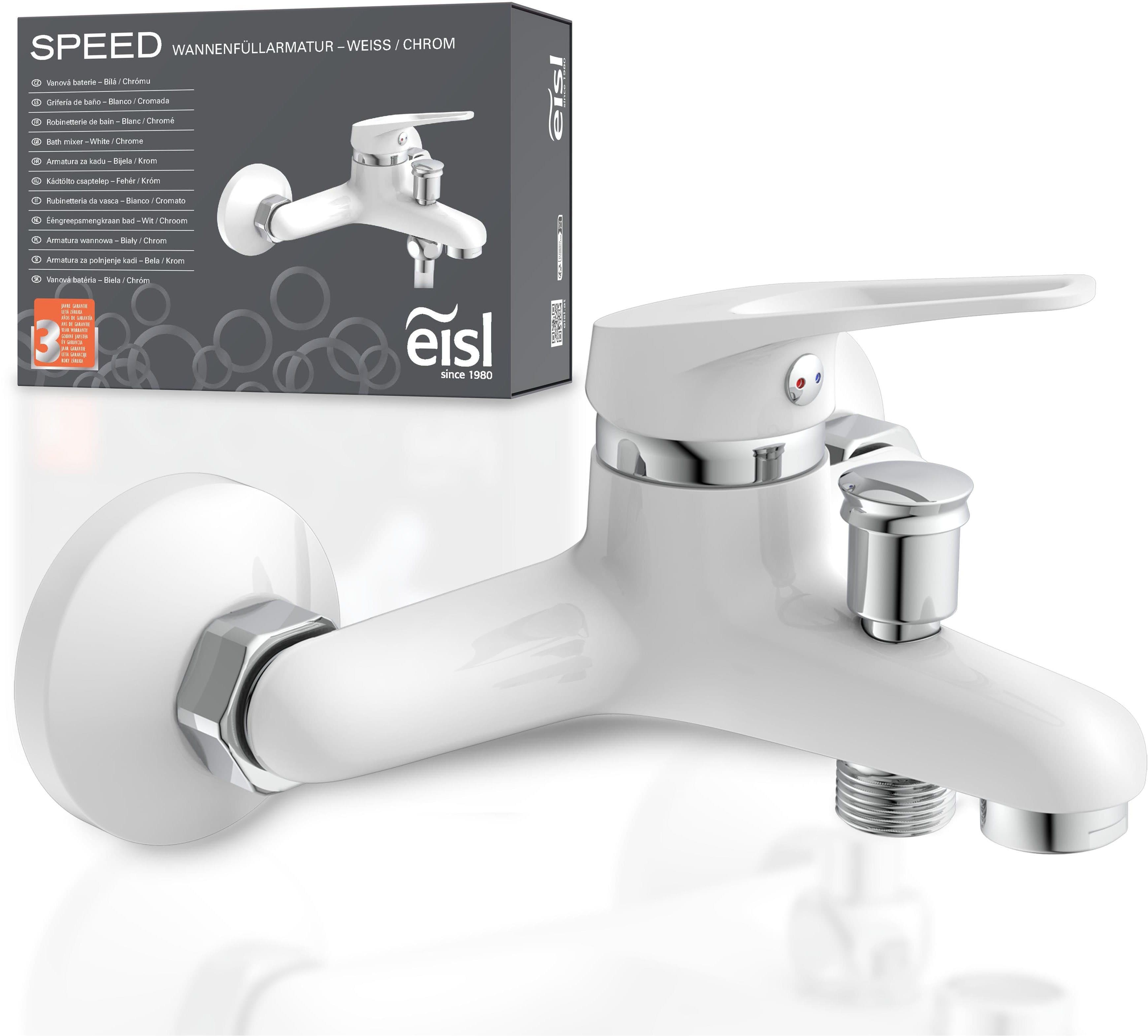 Eisl Wannenarmatur SPEED Mischbatterie Badewanne Weiß/Chrom - Bild 2