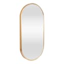 en.casa Wandspiegel Picciano Oval Aluminiumrahmen Gold Bild 2