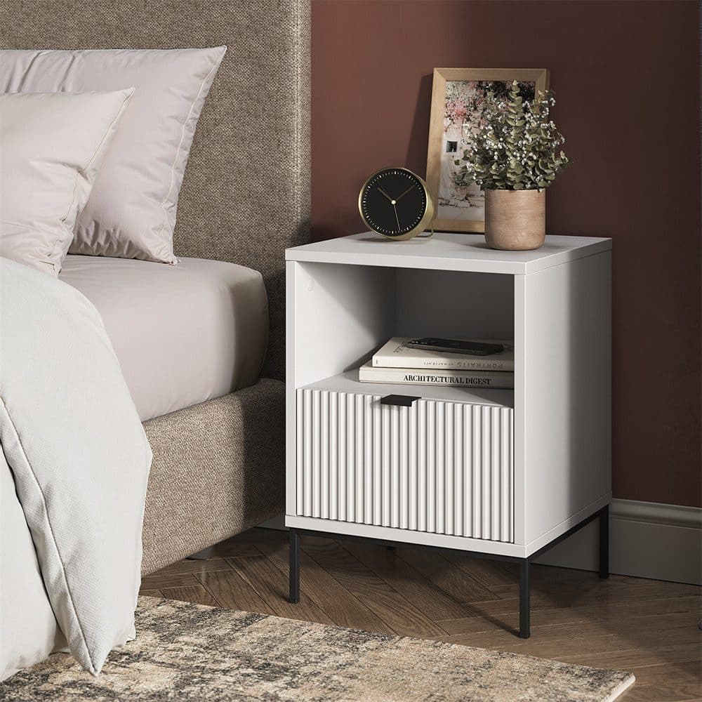 Vicco Nachtschrank Eliza Weiß 2er Set Modern - Bild 2