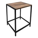 Spetebo Beistelltisch Holz Metall Gestell Modern Braun/Schwarz Bild 2