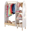 COSTWAY Kleiderständer mit Spiegel und LED-Beleuchtung für Kinder Bild 2