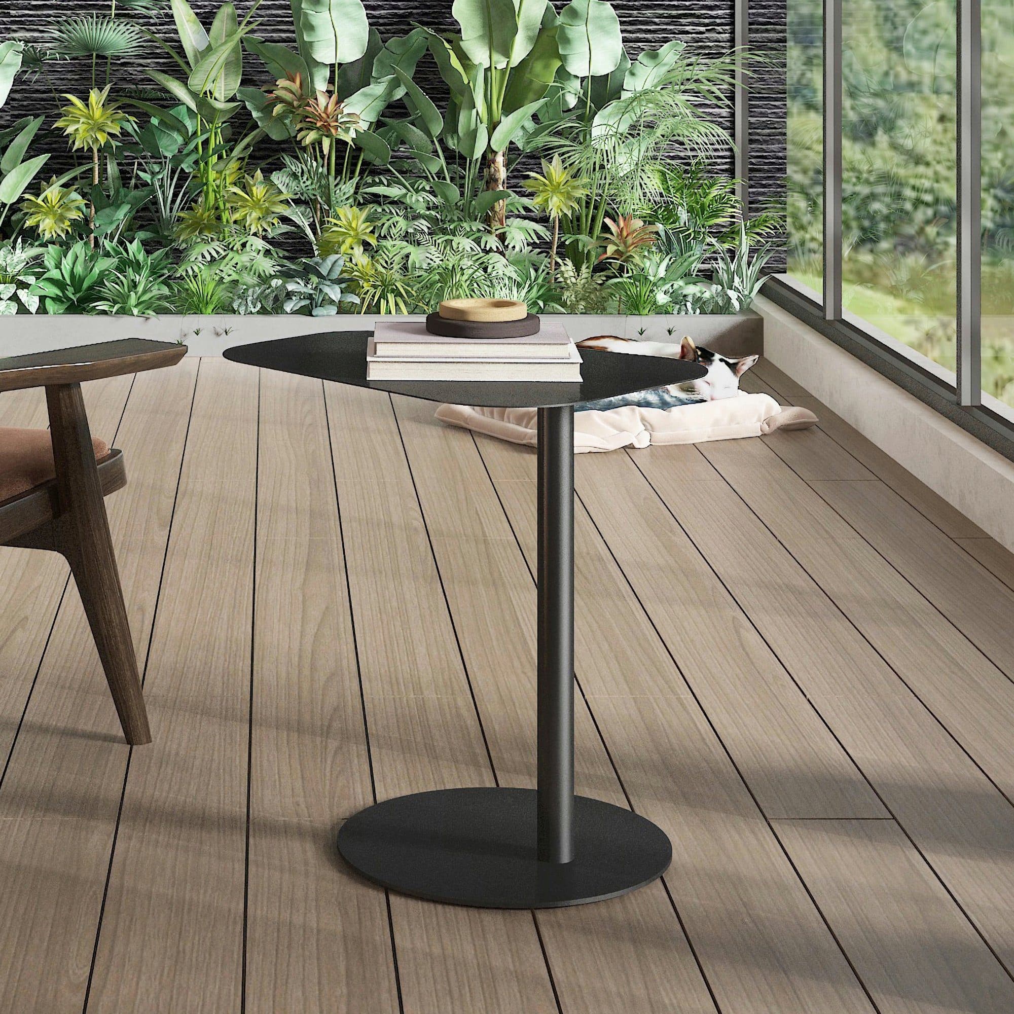 en.casa Beistelltisch Nastätten Schwarz Metall Modern - Bild 2