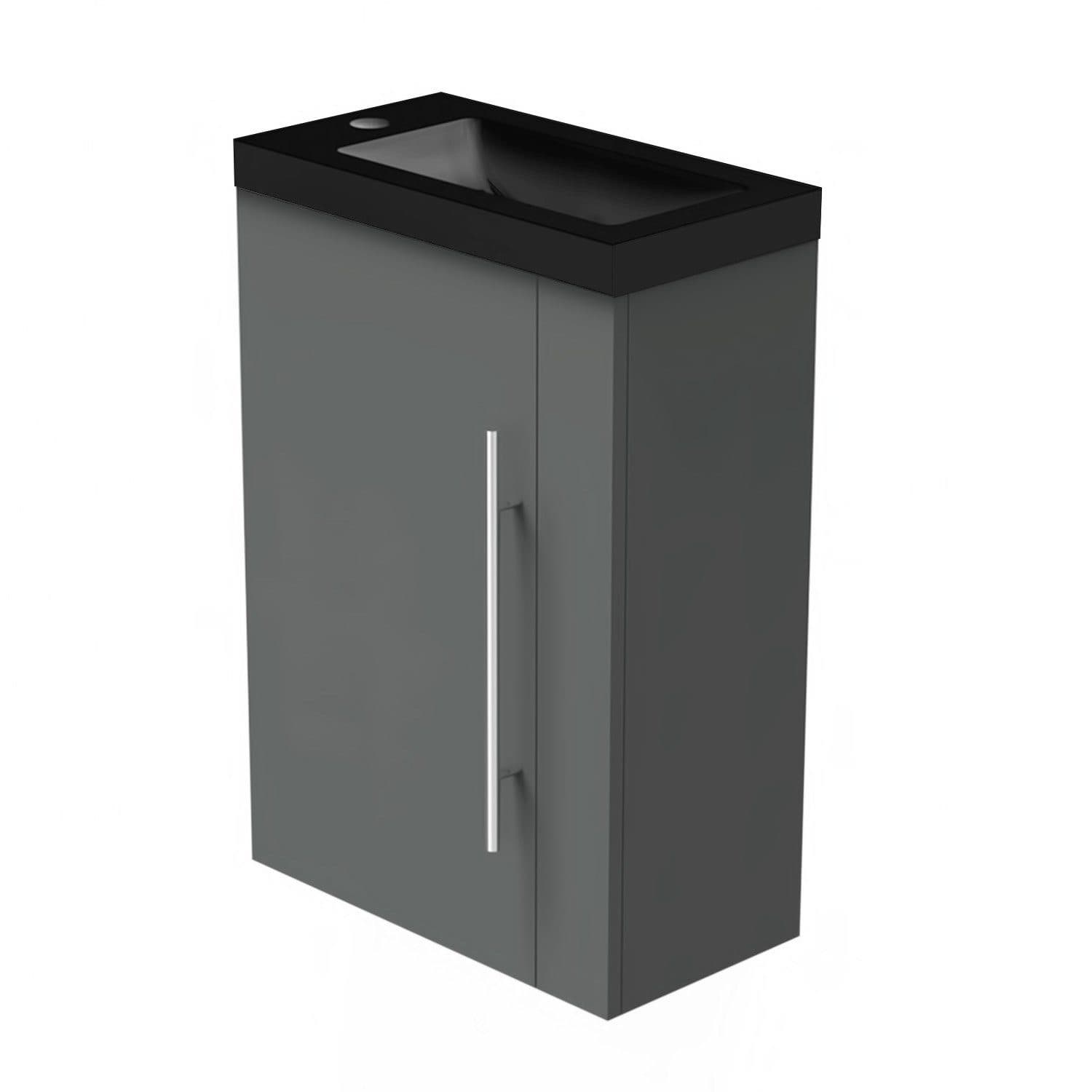 duschspa Waschtisch 45 cm mit Unterschrank, Anthrazit Schwarz - Bild 2