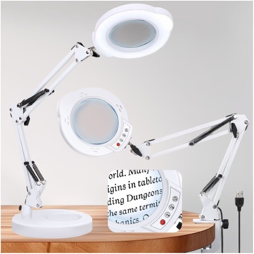 VIVIHEYDAY Lupenlampe 10X LED mit Licht und Ständer - Bild 2