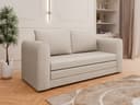 Homesy Schlafsofa Arelis 2-Sitzer mit Bettfunktion Beige Bild 2