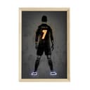 JUSTGOODMOOD Poster Premium Cristiano Ronaldo Neon Effekt Nr. 7 ohne Rahmen Bild 2