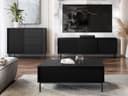 MIRJAN24 Wohnzimmer-Set Ozmi II Schwarz Push-to-Open Bild 2