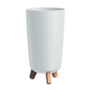Prosperplast Gracia Tubus Slim Blumentopf auf Beinen 36,5 cm Weiß Bild 2