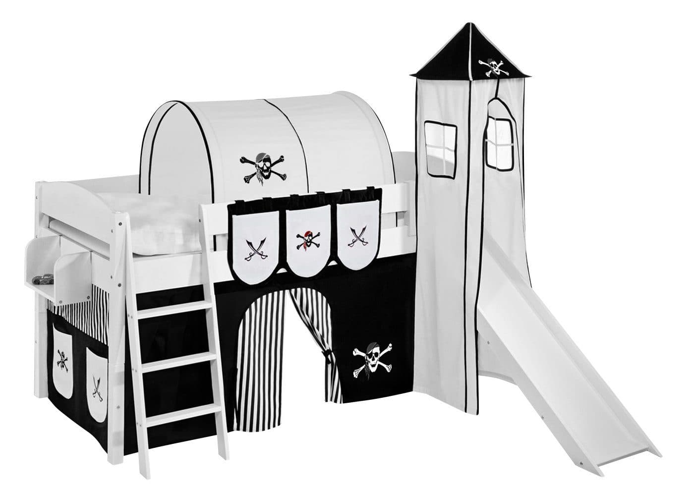 Lilokids Betttasche Hängetaschen Pirat Blau für Hochbett, Spielbett und Etagenbett