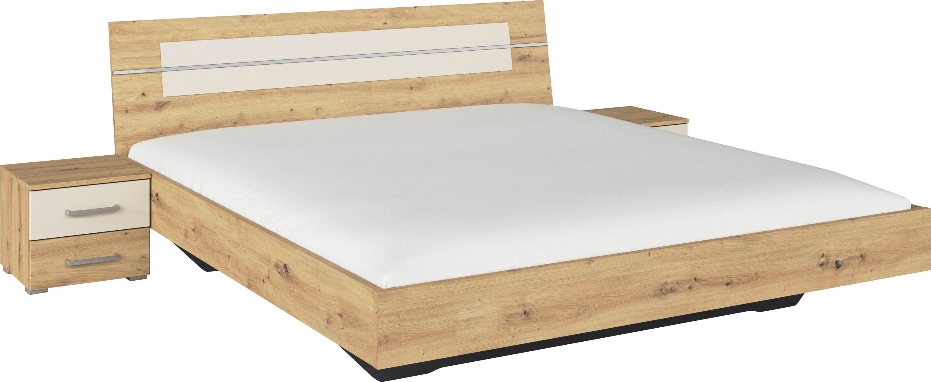Rauch Bettanlage Burano Doppelbett mit 2 Nachttischen Braun - Bild 2
