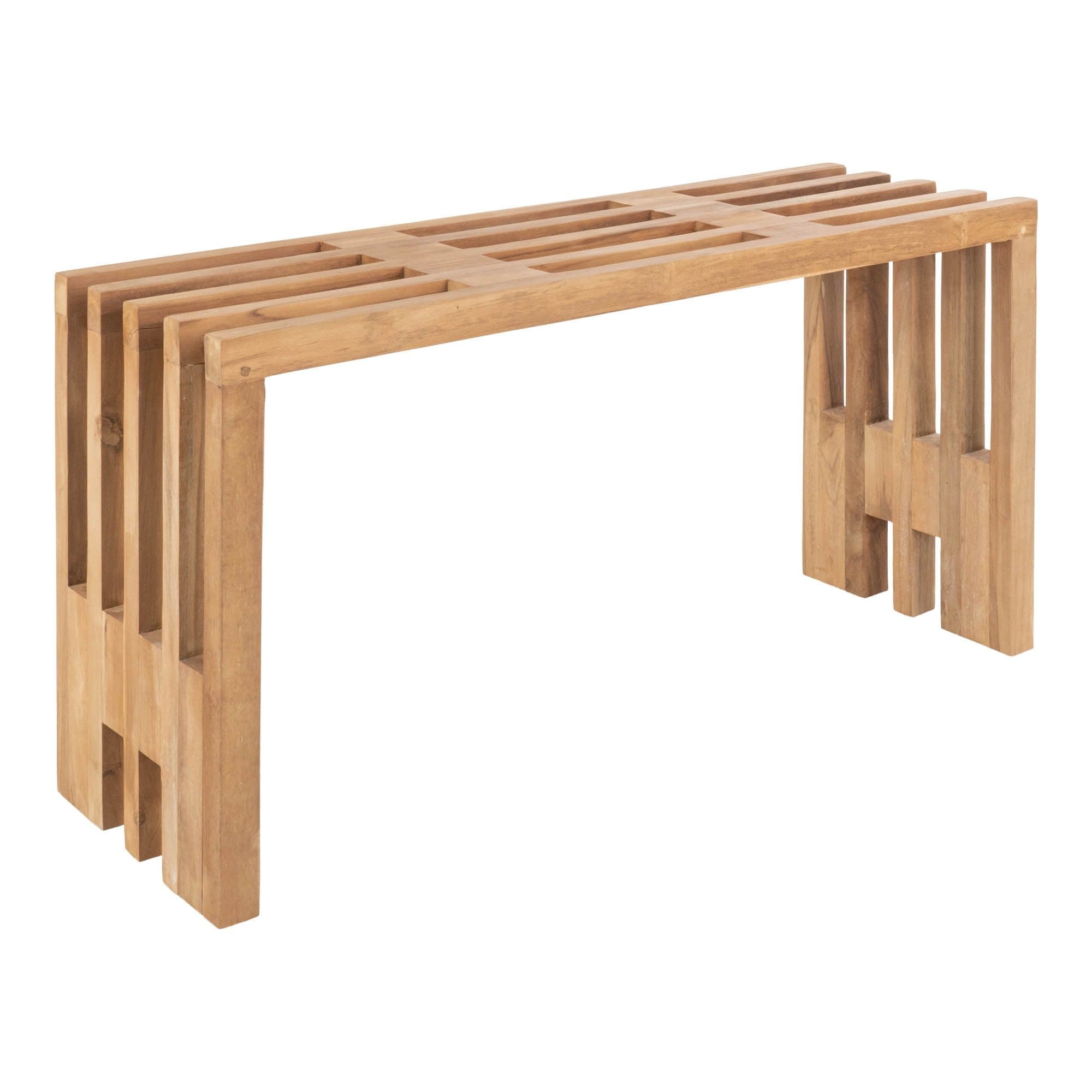 House Nordic Sitzbank Braun Teak