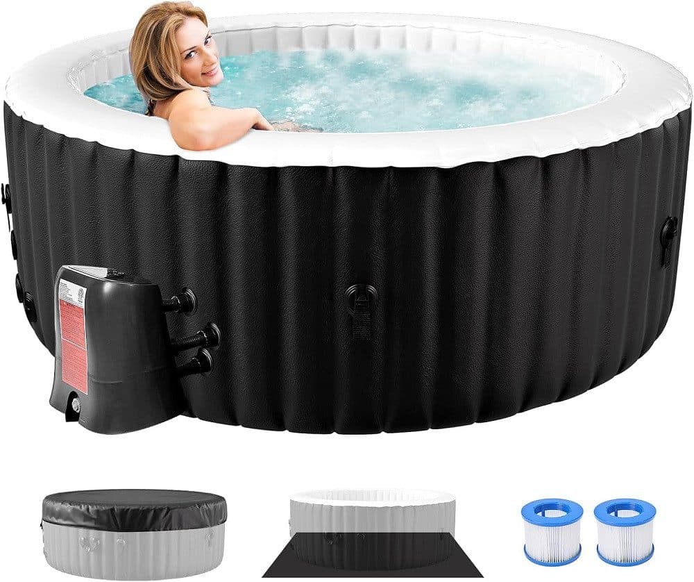 Meulbaty Aufblasbarer Whirlpool für 4 Personen mit 110 Düsen - Bild 2
