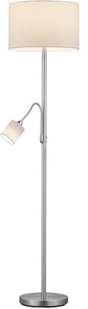 TRIO LEUCHTEN Stehlampe Hotel Weiß Nickel Modern Bild 2