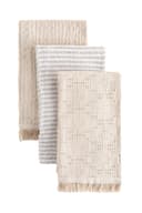 Next Geschirrtuch 3er-Set Beige Wellenstruktur Baumwolle Bild 2