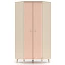 Lomadox Eckschrank MODICA-131 Sandbeige Rosa 2-türig Bild 2