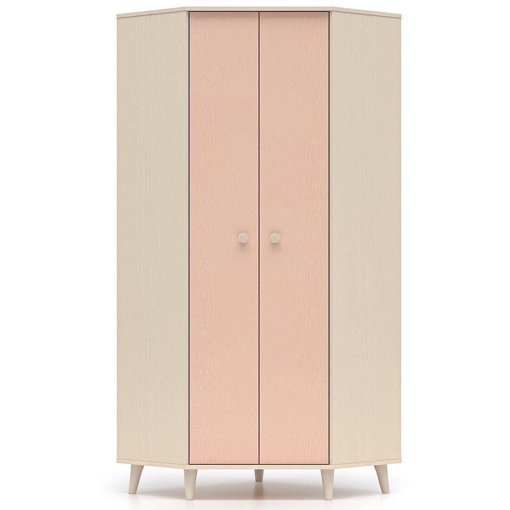 Lomadox Eckschrank MODICA-131 Sandbeige Rosa 2-türig - Bild 2