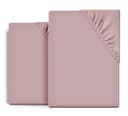 Beautex Spannbettlaken 2er Set Baumwolle Jersey Rosa Bild 2