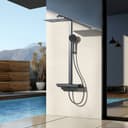 EMKE Duschsystem mit Thermostat, Regendusche und Glasablage Bild 2
