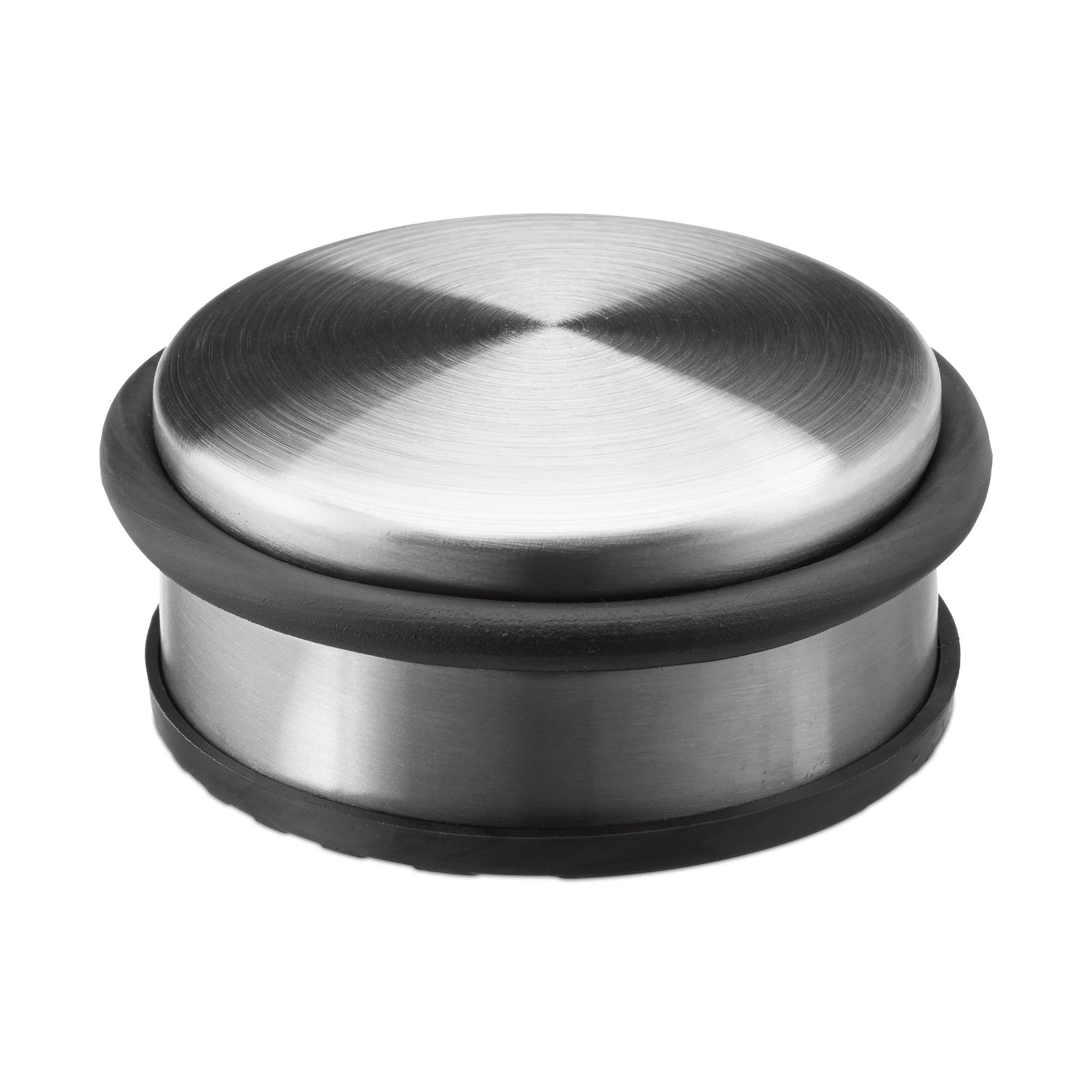 relaxdays Türstopper 4x Set Edelstahl Boden Silber - Bild 2