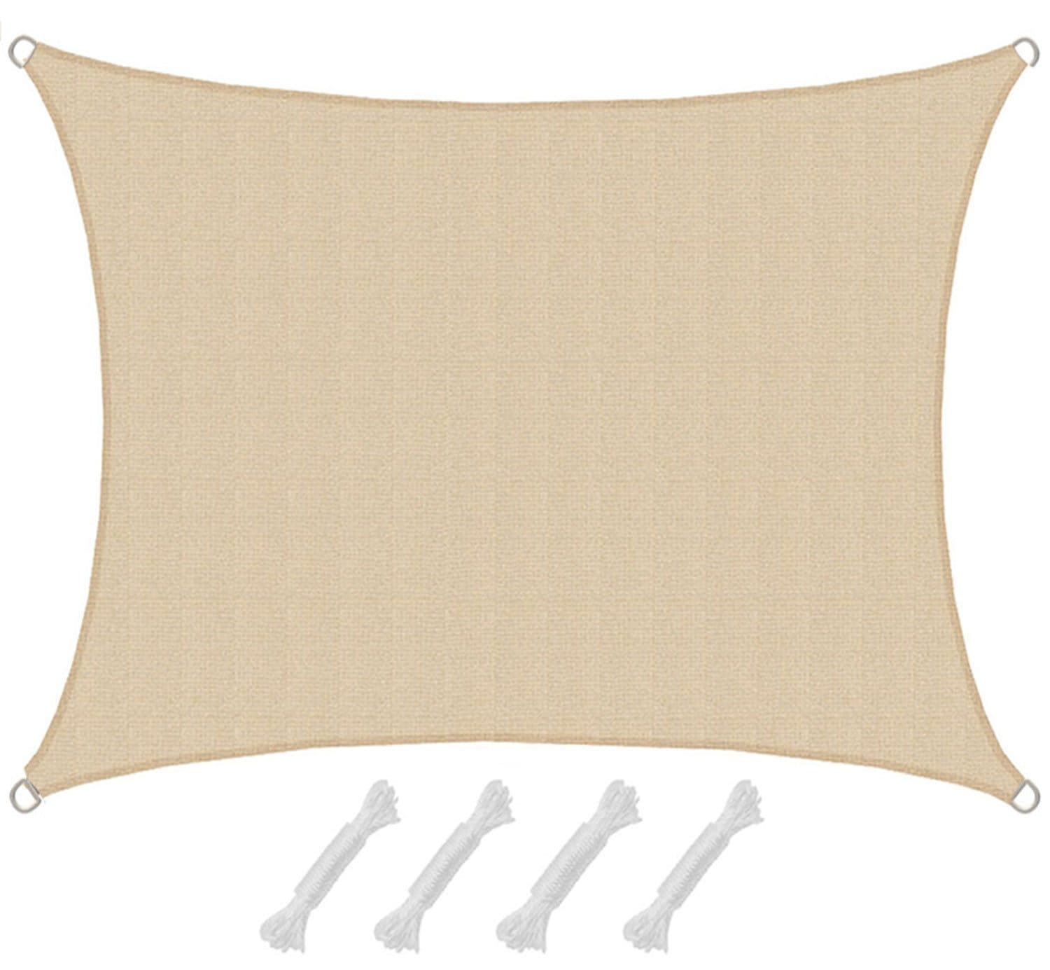 AMANKA Sonnensegel Beige UV-Schutz HDPE - Bild 2