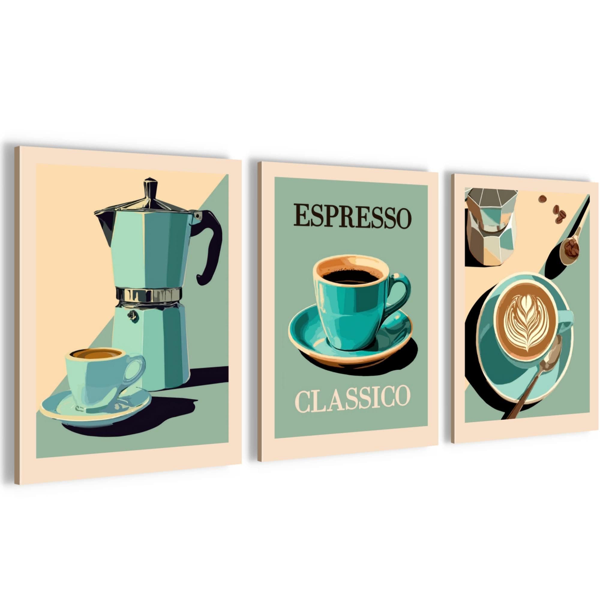 Novart Wandbild Kaffee Retro Bilder Küche Esszimmer Café Bar Deko - Bild 2