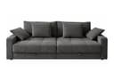 luma-home Big-Sofa 15243 Grau Chenille mit Bettkästen Bild 2