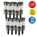 NÄVE LED Solarleuchte Rota 10er Set Silber Warmweiß Bild 2