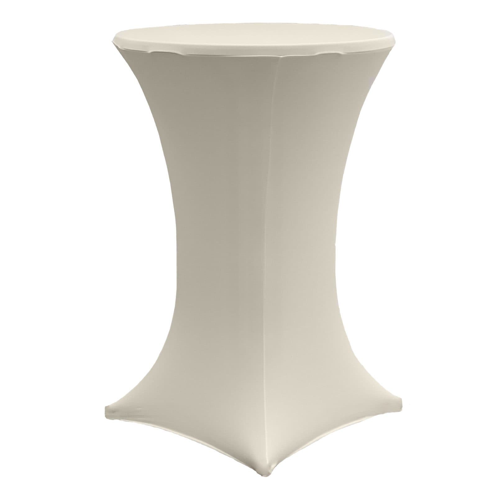 TRUTZHOLM Stehtischhusse Stretch Beige 80cm - Bild 2
