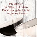 artissimo Glasbild 30x30 cm - Wein Spruch Küchendeko Wandbild Bild 2