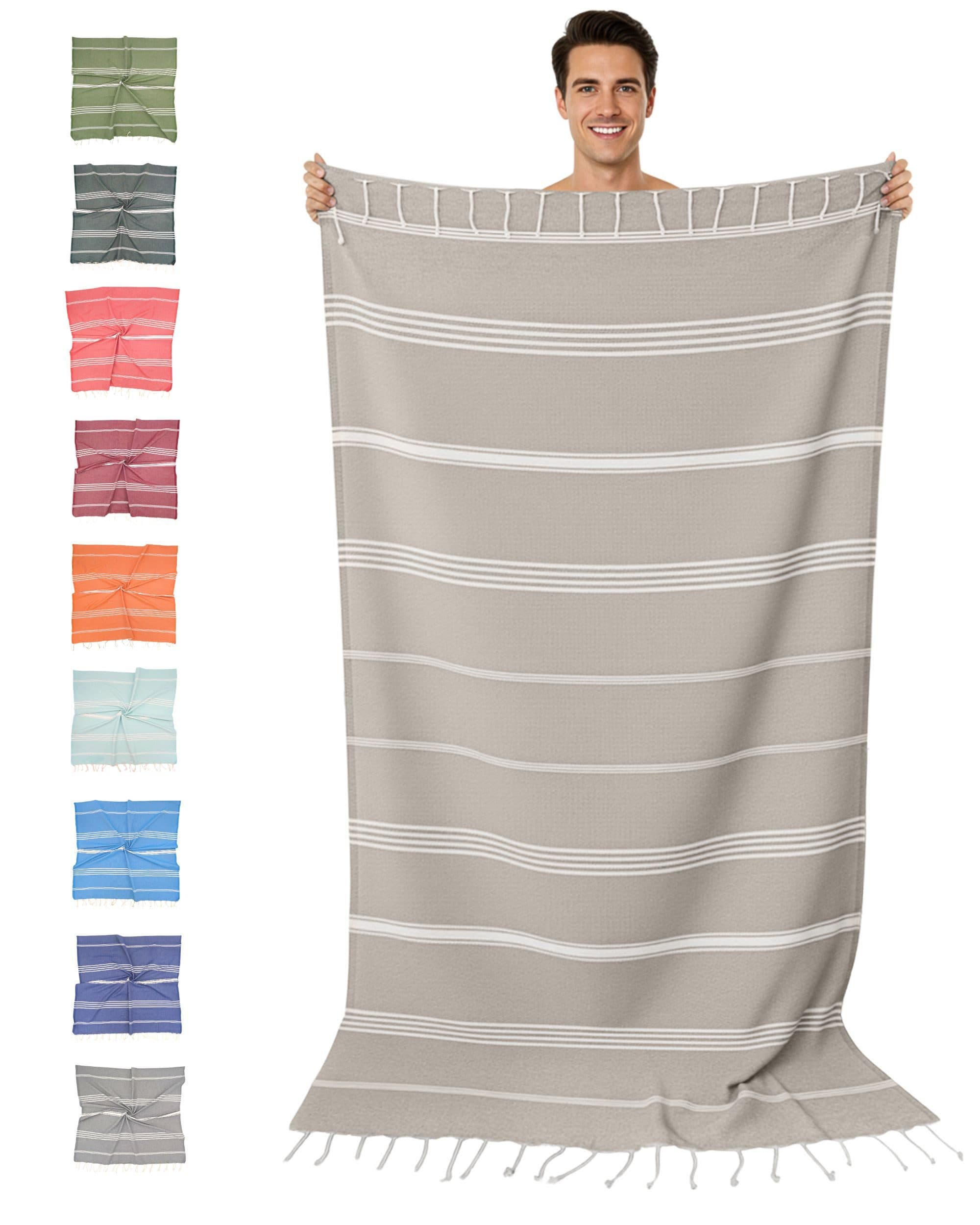 furora HOLIDAY Saunatuch 100x200 cm Braun Bio-Baumwolle - Bild 2