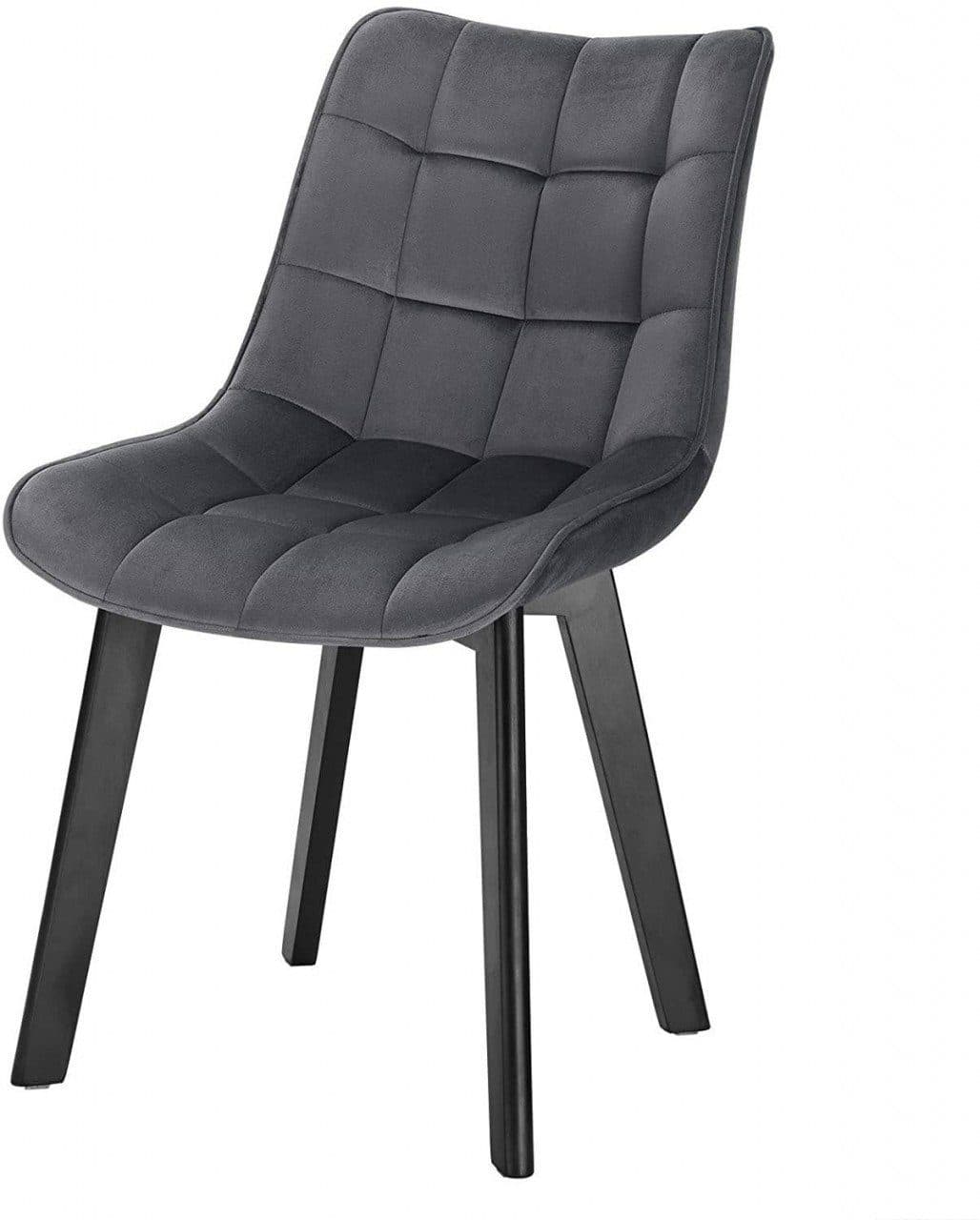EUGAD Esszimmerstuhl Samt Rückenlehne Massivholz - Bild 2