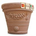 Teramico Blumentopf XXL Terrakotta Pflanzkübel Festonato 45 cm Bild 2