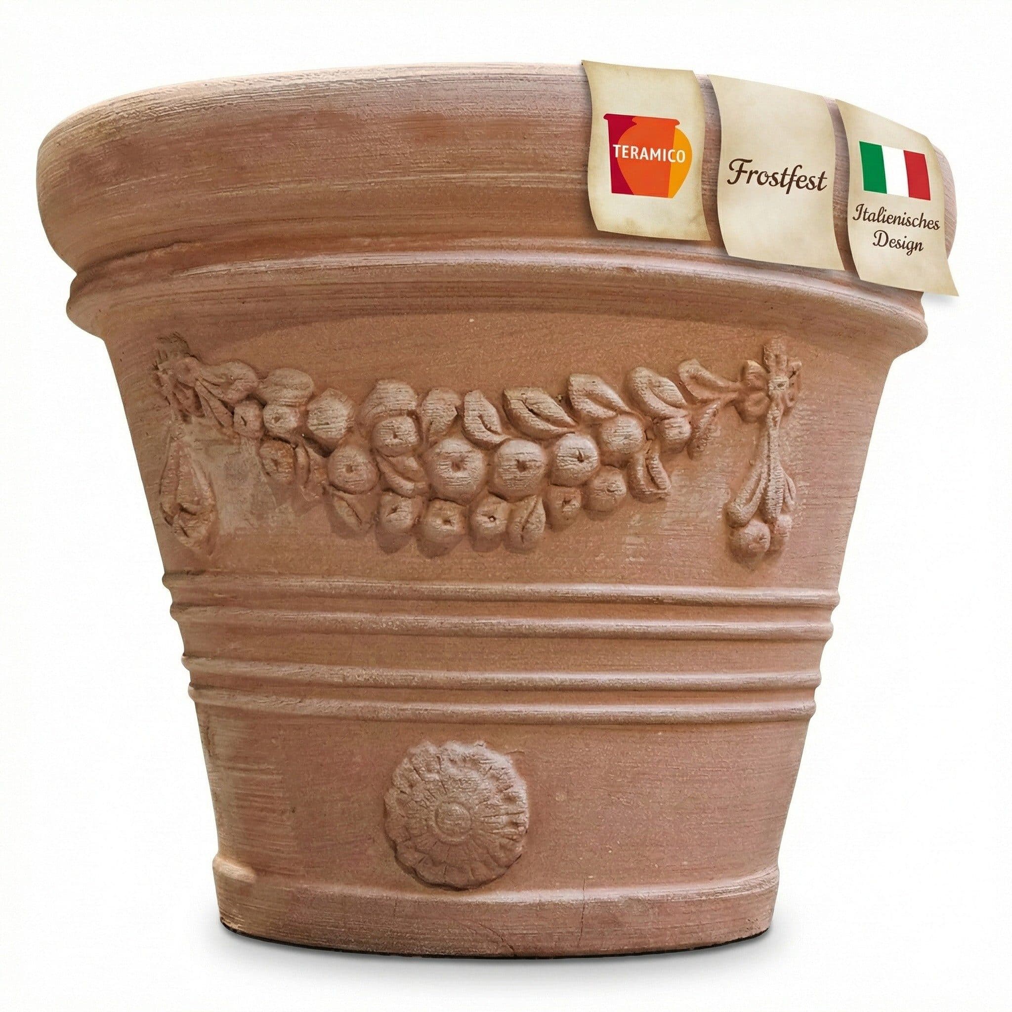Teramico Blumentopf XXL Terrakotta Pflanzkübel Festonato 45 cm - Bild 2