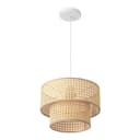 lux.pro Hängeleuchte Ascot Ø30 cm Rattanoptik Bild 2
