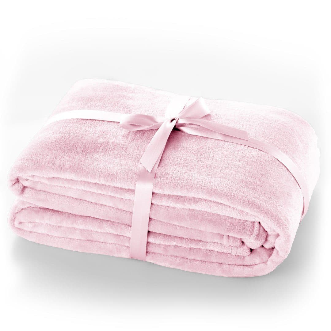 DecoKing Wohndecke Super Soft Kuscheldecke Rosa 100% Polyester